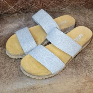 MIA Women's Gray Sandals 288, Size 8M